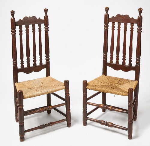 Pair of Bannister Back Side Chairs