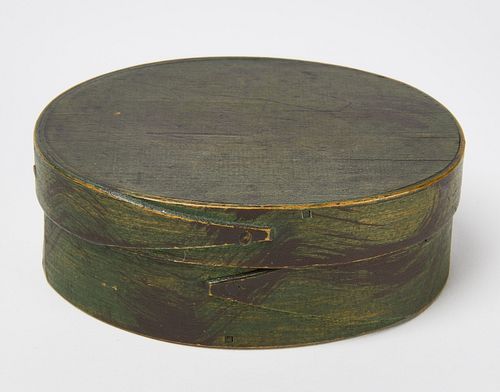 Paint-Decorated Oval Box - Cloves