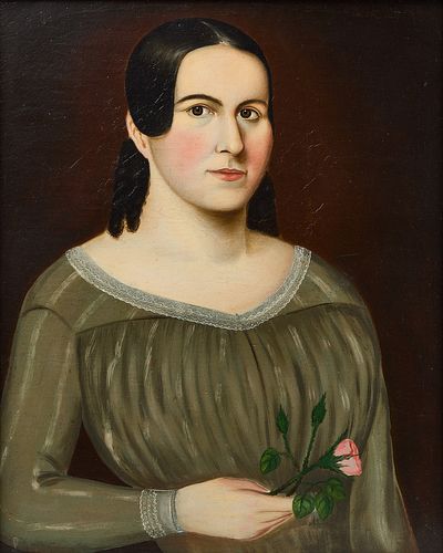 Portrait of a Girl with Flower