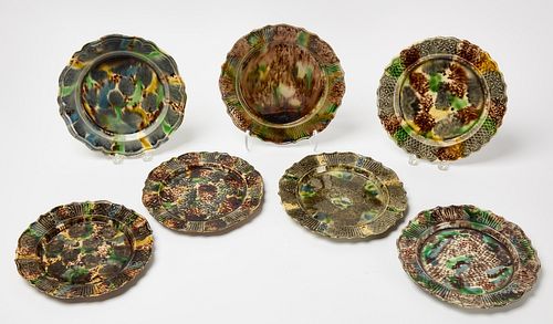 Seven Whieldon Glazed Plates