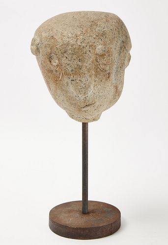 Stone Carving of a Head