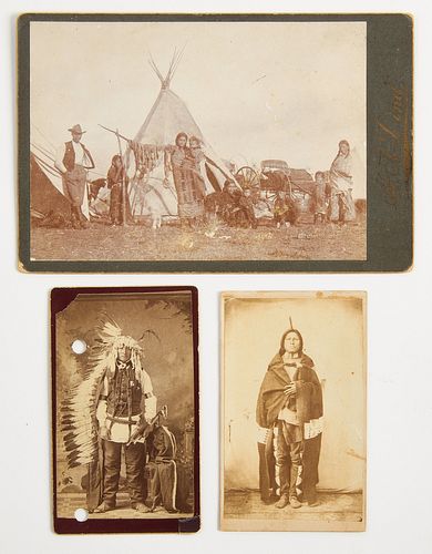 Three Vintage Native American Photographs