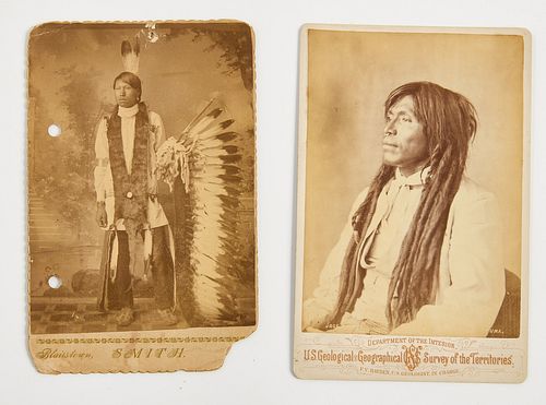 Two Native American Cabinet Cards
