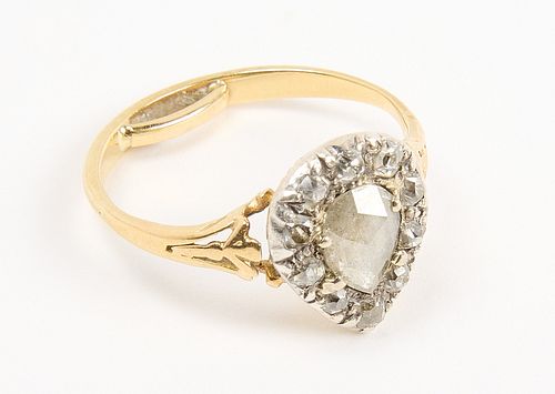 Early Ring with Diamonds