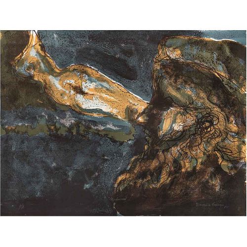 FRANCISCO CORZAS, Nocturno, Firmada y fechada 82, Litografía P/A, 60 x 79 cm