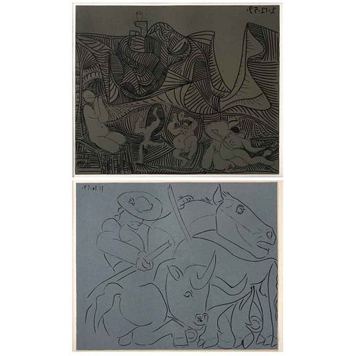 PABLO PICASSO, De la carpeta Pablo Picasso - Grabados al Linóleo, 1963, Sin firma, Fechados, Linoleograbados S/N, 27 x 32 cm, psz: 2