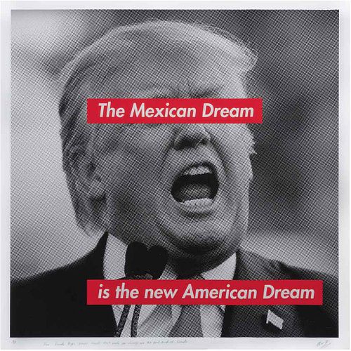 OLMO RÍOS, The Mexican dream. Donald Trump, Firmada al frente y al reverso Serigrafía A / P, 68 x 68 cm, con certificado