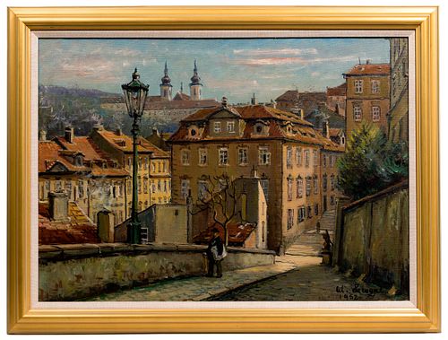 Alois Lecoque (Czech / American, 1891-1981) Oil on Canvas