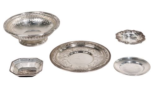 Gorham and Wallace Sterling Silver Hollowware Assortment