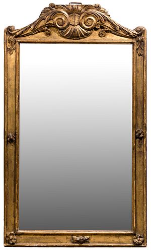 English Gilt Wood Wall Mirror