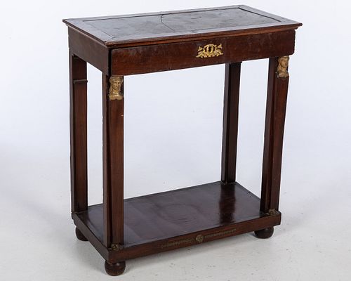 Continental Inset Marble Top Pier Table, 19th C