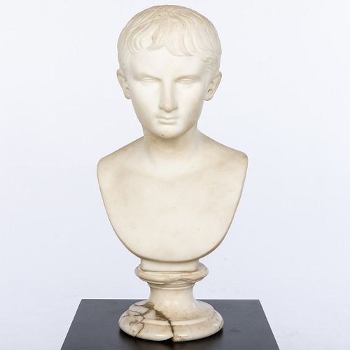 Marble Bust of a Boy, 19th Century