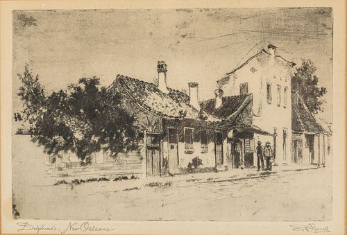 Joseph Pennell, Delphines New Orleans, Print