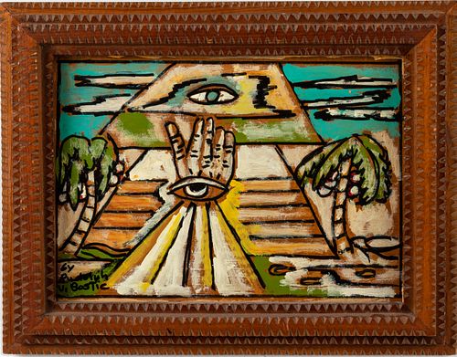 R. Bostic, The Hand of God, The All Seeing Eye, Oil 
