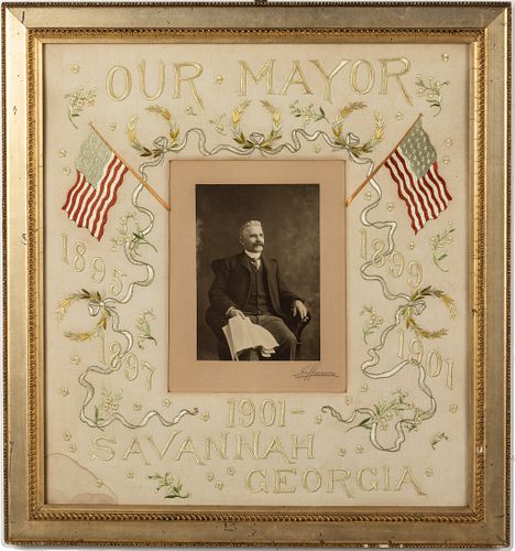 Savannah Needlework, Our Mayor, 1901, with Photo