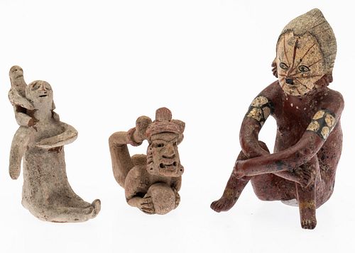 Group of 3 Terracotta Figures