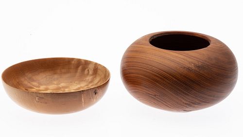 2 Wood Bowls by Haywood Nichols (GA, 20th/21st C)