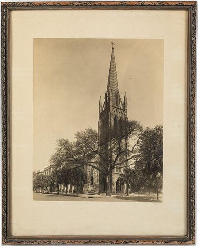 Vintage Photo of St. Johns Church Savannah