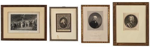 4 Engravings of Georgia Related Interest