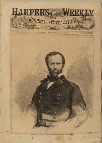 Harper's Weekly, Gen. William Sherman, June 4, 1864