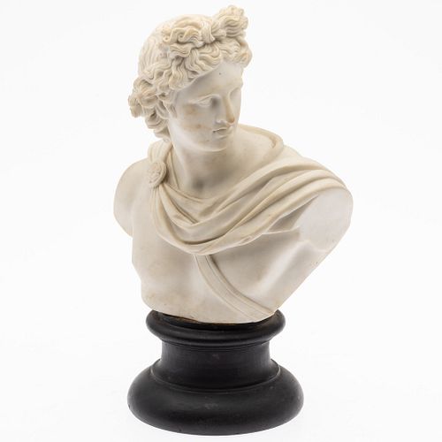 Parian Bust of a Grecian Male, 19th Century
