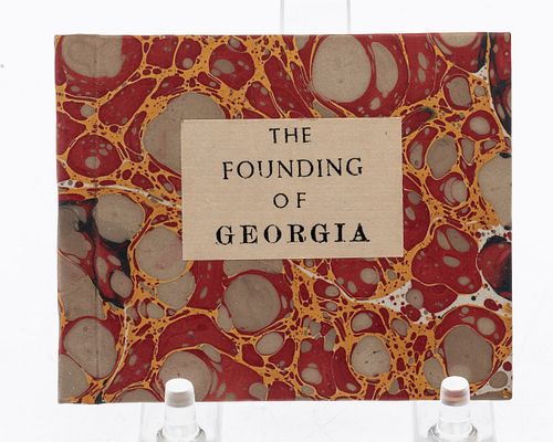 Rita Trotz, The Founding of Georgia, 1986, Mini Book