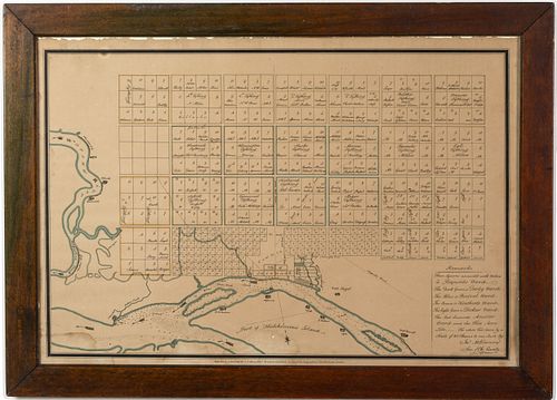 Rare Map Hutchinson's Isl Reproduced for J. F. Minis
