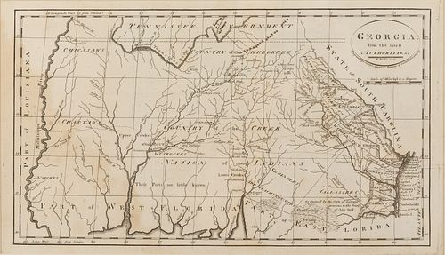 Carey's Georgia from the Latest Authorities, C. 1795