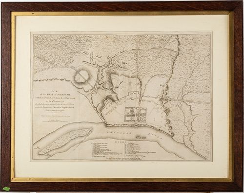 The Siege of Savannah in 1779, Engraving, 1794