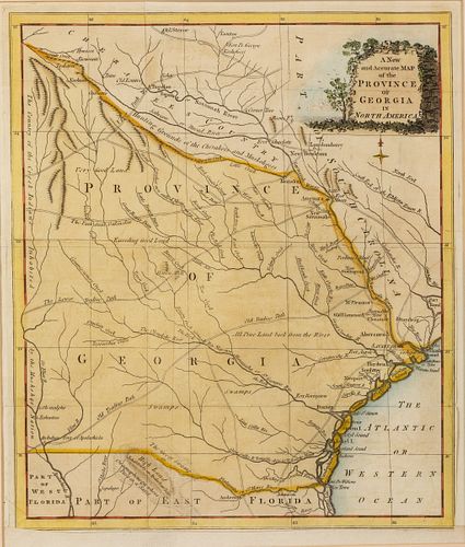 John Hinton, Map of Province of Georgia in N America
