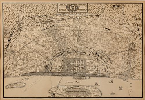 Plan of the French & American Siege of Savannah 1779