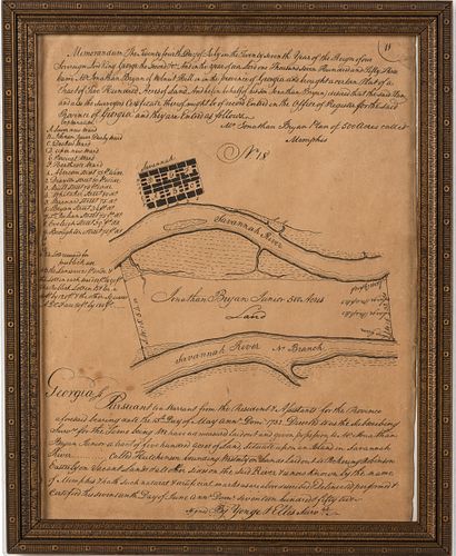Plan of 500 Acres Called Memphis, Savannah, Print