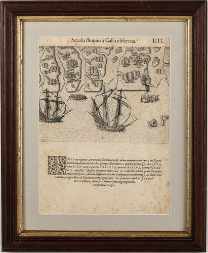 The Rivers of French Florida, Engraving, 1591