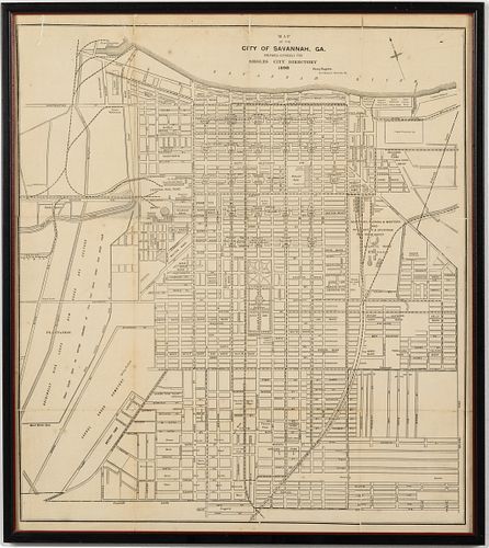Map of the City of Savannah, 1898