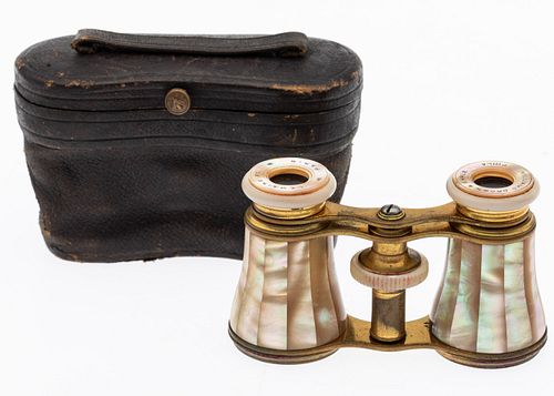 French Gilt-Metal & Mother-of-Pearl Opera Glasses