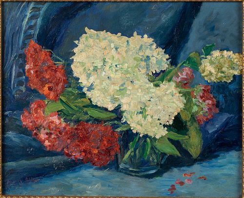 Anney Allen, Floral Still Life, Oil on Canvas