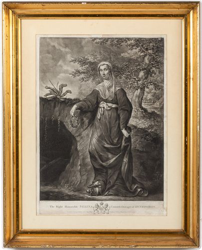 Selina Countess Dowager of Huntingdon Engraving 1773