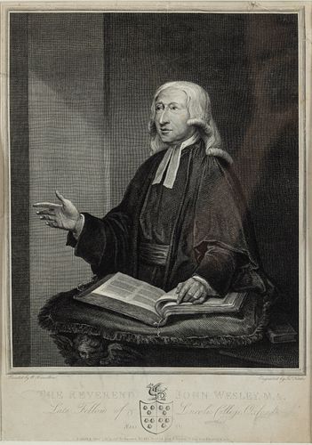 Rev. John Wesley, Engraving by J. Frittler, c. 1788