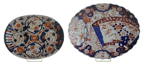 Two Imari Porcelain Oval Platters