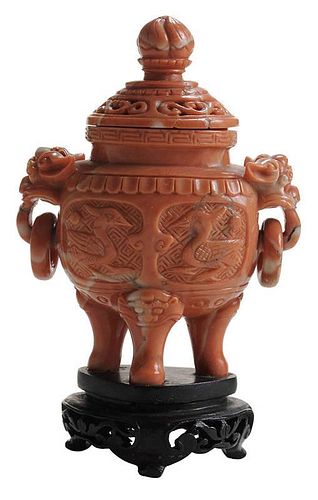 Finely Carved Koro-form Pink-to-