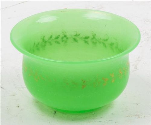 * A French Opaline Glass Bowl. Diameter 5 inches.