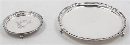 An American Silver-Plate Tray Diameter of larger 10 inches.