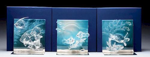 Lot of 3: Swarovski Wonders of the Sea Figurines. sold at auction on 3rd  September | Bidsquare