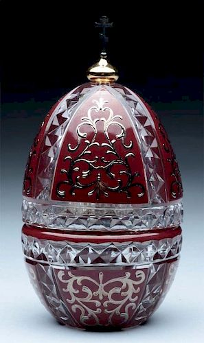 Faberge Egg with Cathedral.