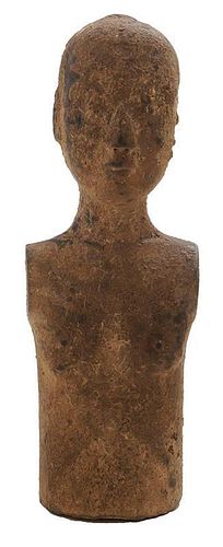 Early Carved Stone Figure of Male