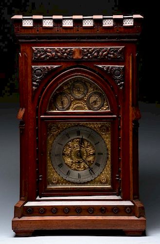 Oak Bracket Clock.