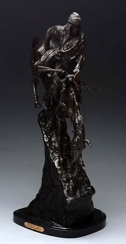 Bronze Statue "Mountain Man" by F. Remington.