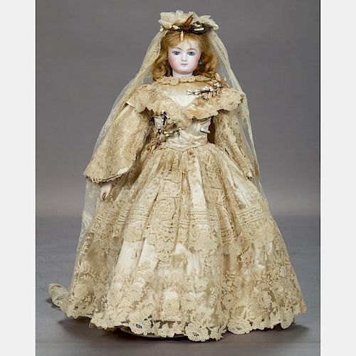 A Very Fine Jumeau French 18in. Bisque Fashion Doll, c. 1870,