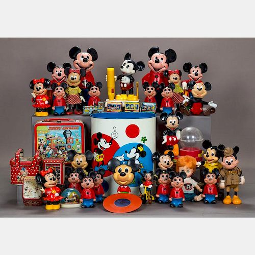 A Miscellaneous Collection of Vintage Mickey Mouse Collectibles, 20th Century,