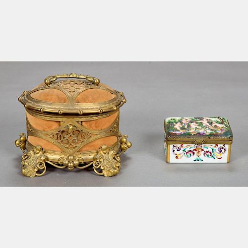 A Capodimonte Porcelain Box, 20th Century,